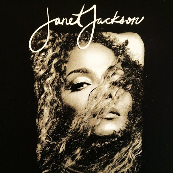 janet jackson face logo new 2021 M tee - pop r&b michael control dream street - Picture 2 of 3